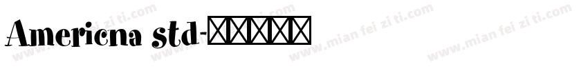 Americna std字体转换